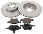 Bremsensatz, Bremsscheiben mit Bremsbelägen Vorderachse (47878), Ford, Seat, VW ...